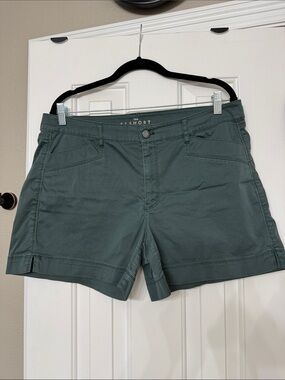 White House Black Market Dark Teal Stretch Bermuda Shorts